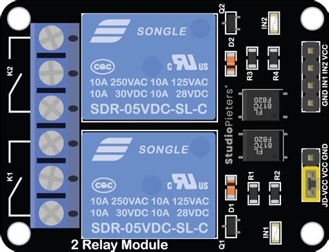When we want to control 4 high-voltage devices such as pumps, fans, actuators. . 2 channel 5v relay module fritzing library